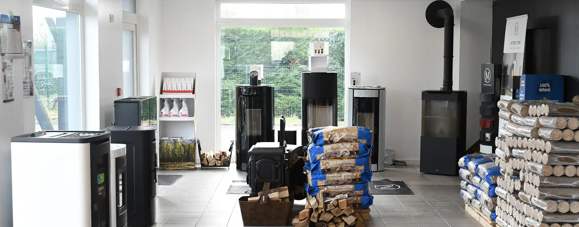 Un espace dédié au chauffage bois et granulés